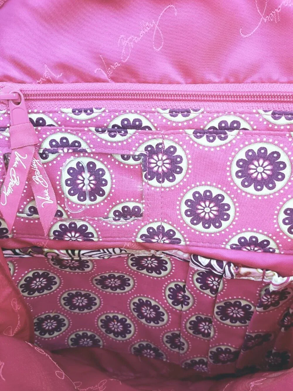 VERA BRADLEY Campus Backpack Very Berry Paisley Pink Purple Green School Bag